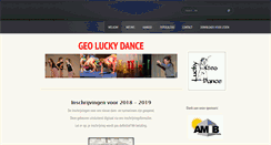 Desktop Screenshot of geoluckydance.be